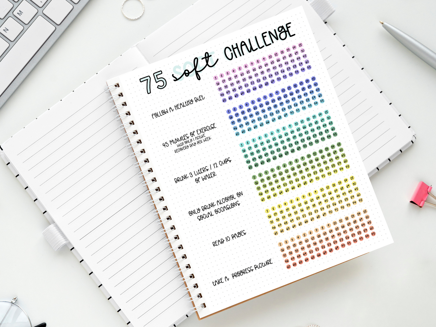 75 Soft Challenge Tracker - Editable PDF