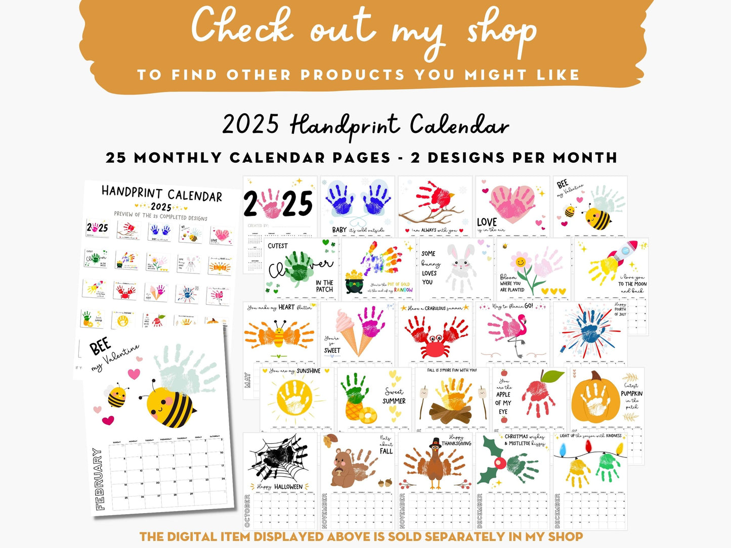 Handprint Art Bundle - Memory Keepsake for kids