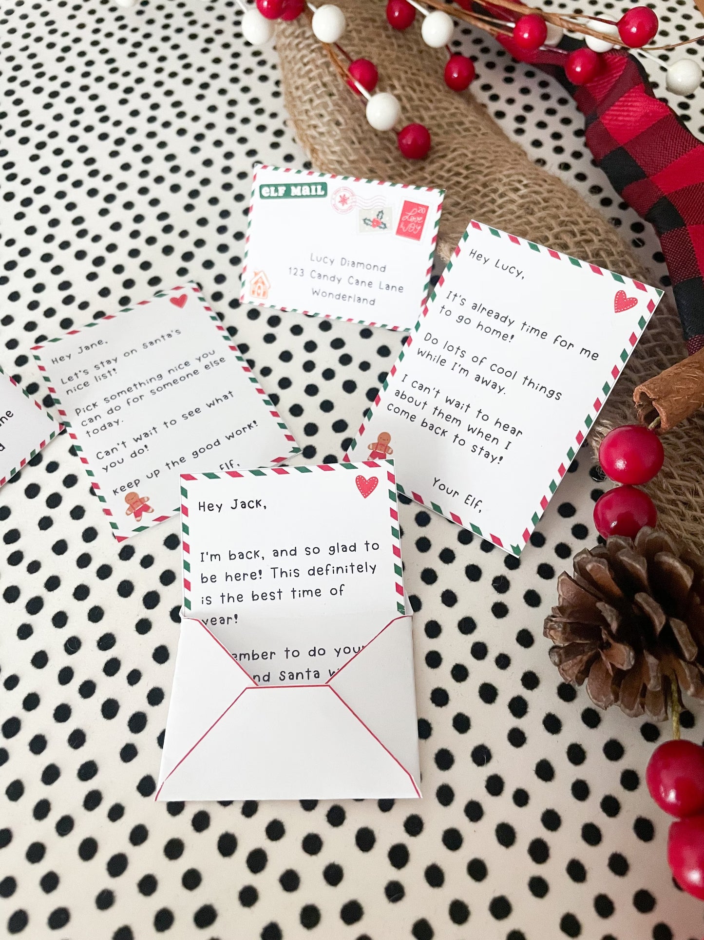 Editable Mini Elf Letters and Envelopes - Editable PDF