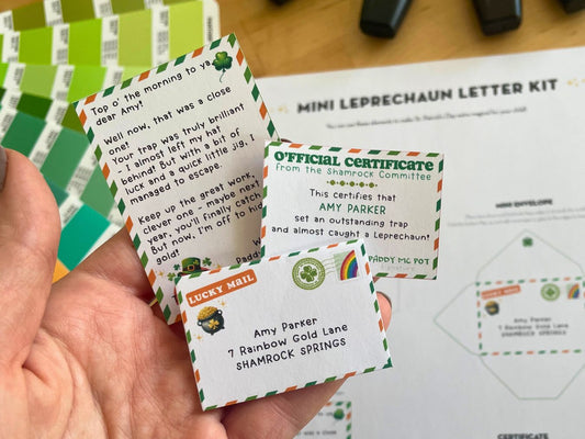 Editable Mini Leprechaun Letter Kit - Editable PDF
