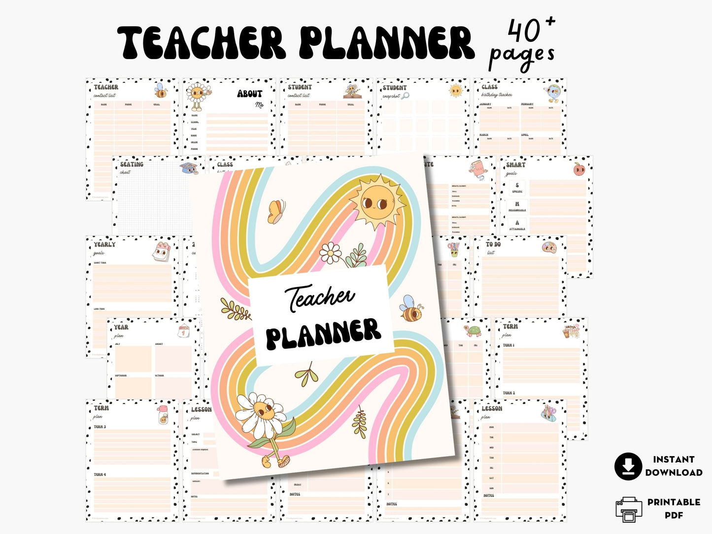 Teacher Planner - 40 Pages