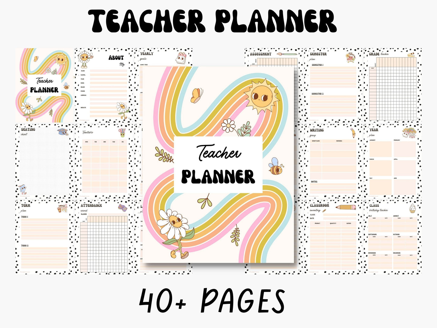 Teacher Planner - 40 Pages