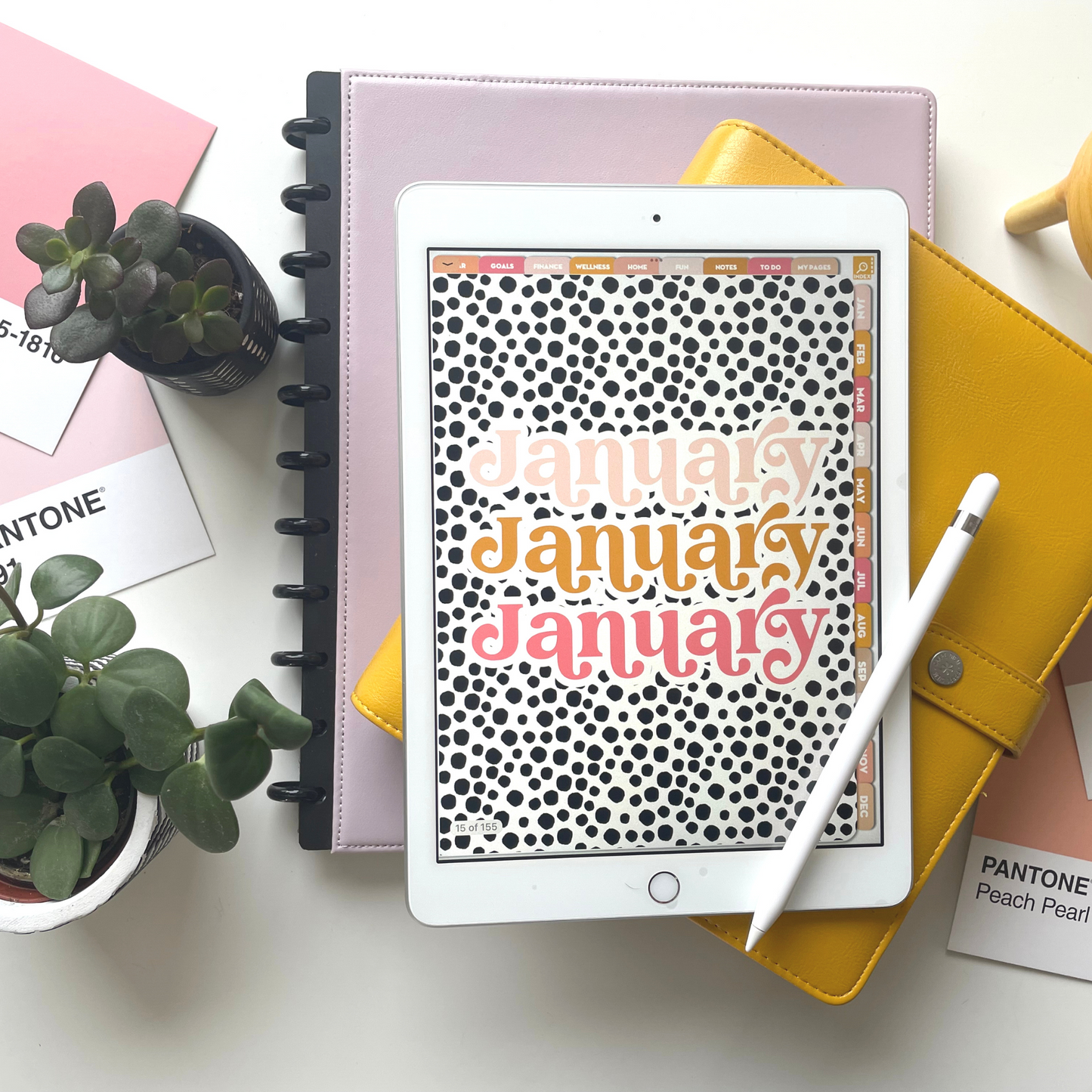 Undated Digital Planner for iPad and tablets