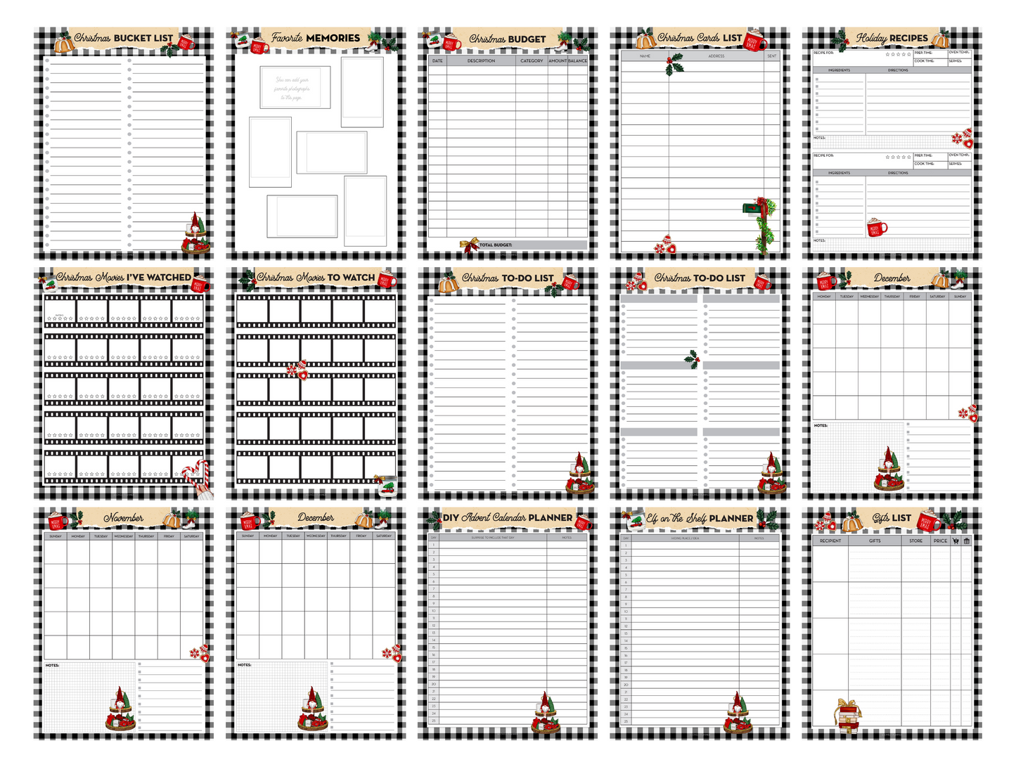 Christmas Planner - PRINTABLE PLANNER