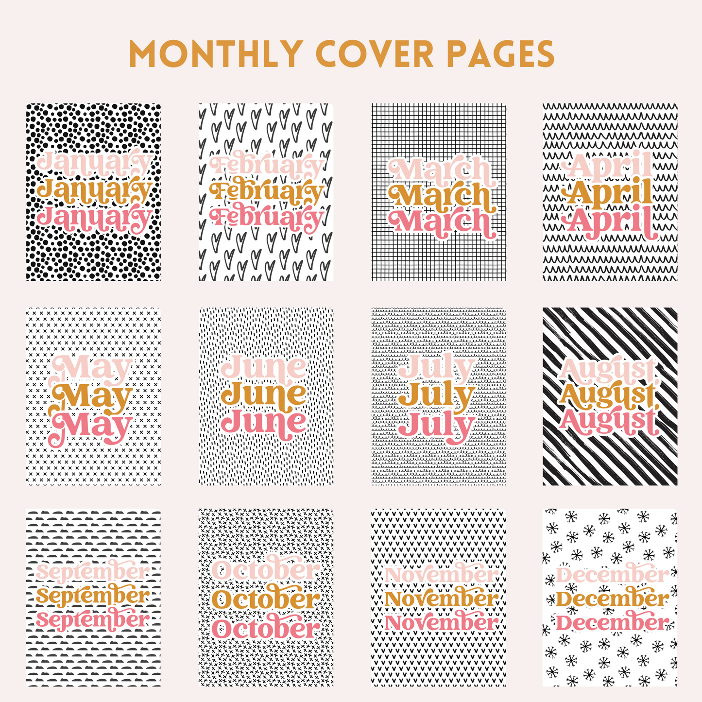 Undated Digital Planner for iPad and tablets