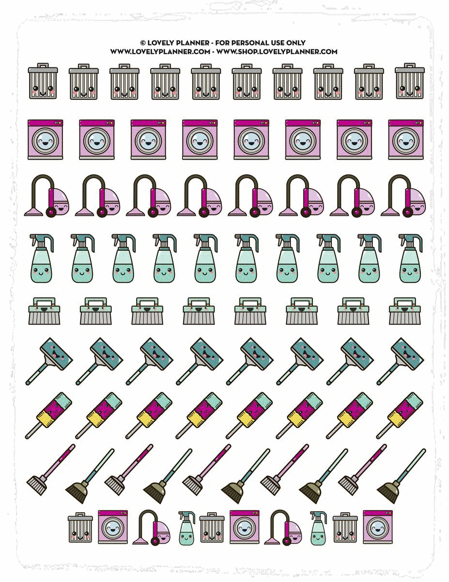 The Planner Lover Bundle: 160 Planner Inserts + 63 Planner Stickers Sheets