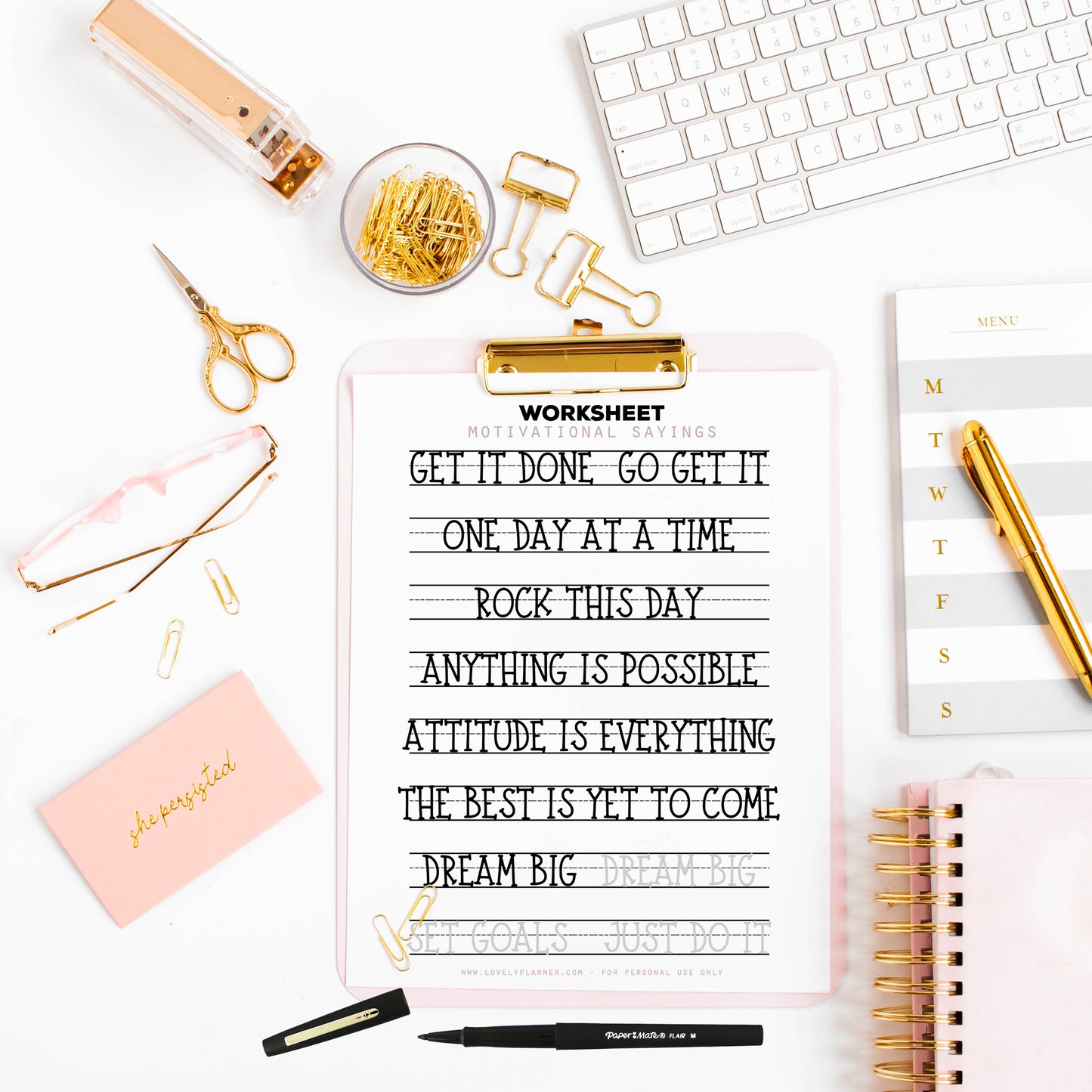 Serif Lettering (Caps) - 30 Practice Worksheets