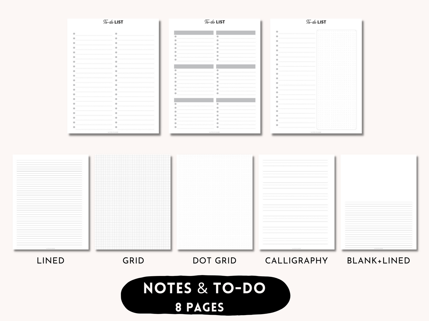 Ultimate Planner Bundle - 160 Printable Planner Inserts for A5, US Letter, Classic Happy Planner