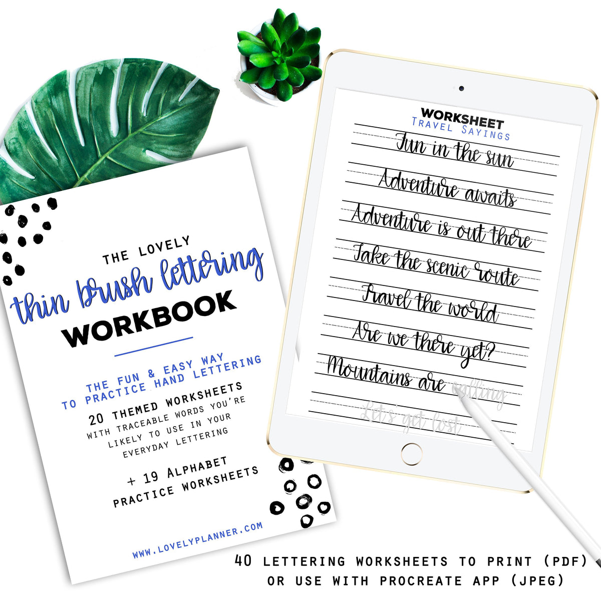 Brush Lettering Practice Workbook