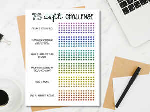 75 Soft Challenge Tracker - Editable PDF