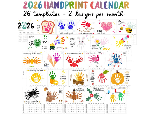 Handprint Calendar 2026 - Memory Keepsake for kids