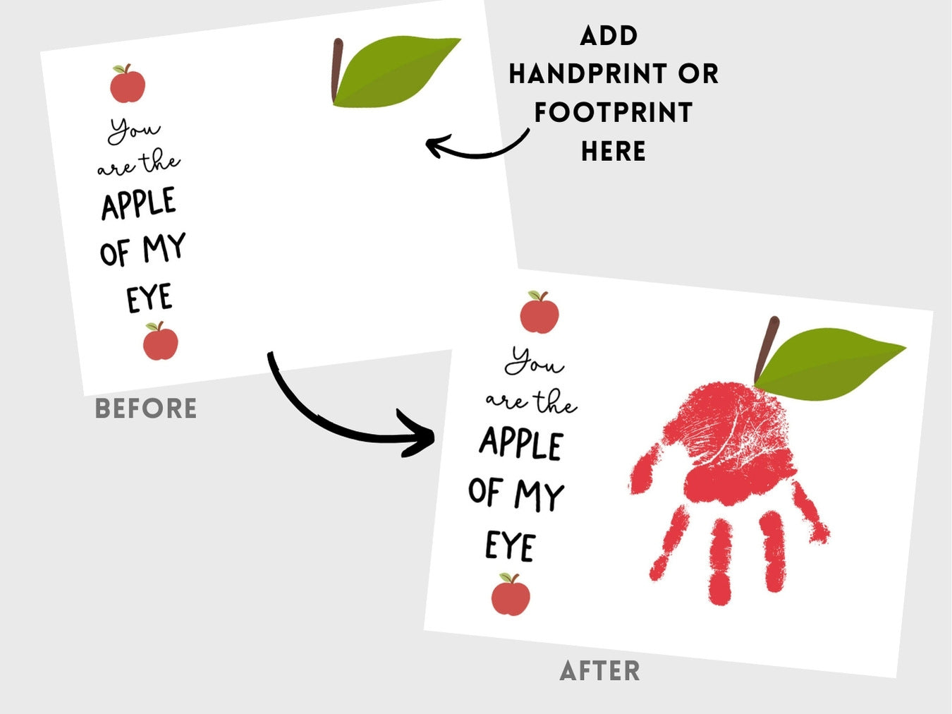 Handprint Calendar 2027 - Landscape Layout - 2 pages per month