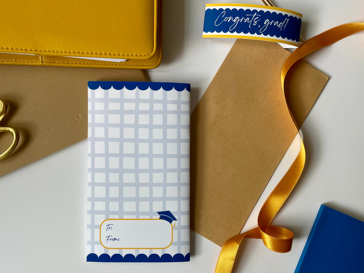 Printable Waterfall Card – Graduation Gift Card Holder (Holds 4 Gift Cards)