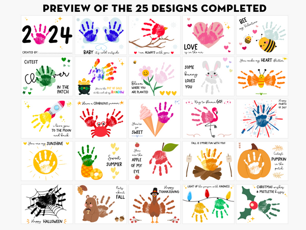 Handprint Art Bundle - Memory Keepsake for kids