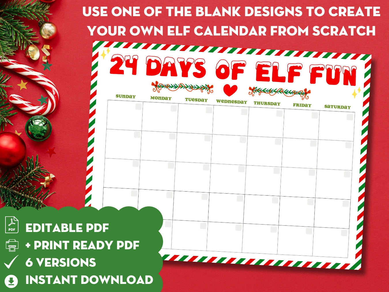 BUNDLE of 20 Elf Printable Templates: Elf Letter, Elf Adoption Certificate, Elf Report, Elf Warning, Elf Surveillance Elf Cam, Santa Letter & More!