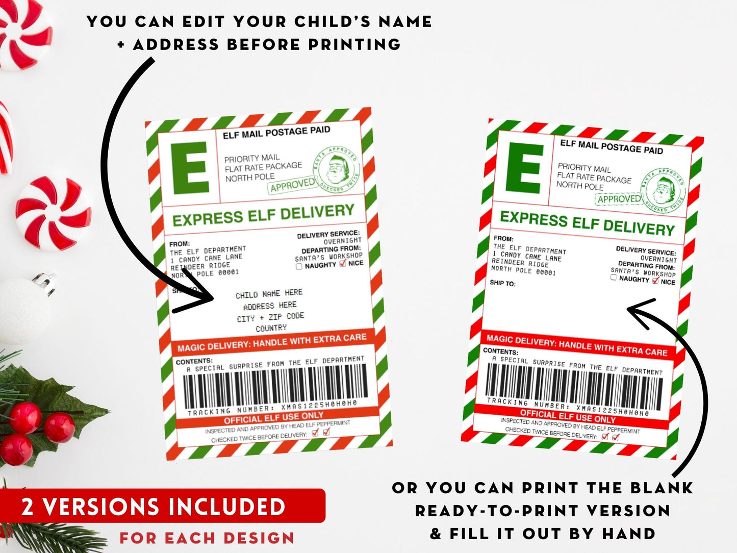 BUNDLE of 20 Elf Printable Templates: Elf Letter, Elf Adoption Certificate, Elf Report, Elf Warning, Elf Surveillance Elf Cam, Santa Letter & More!