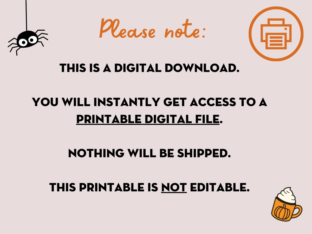 Printable Boo Buddy Questionnaire + Gift Exchange Kit