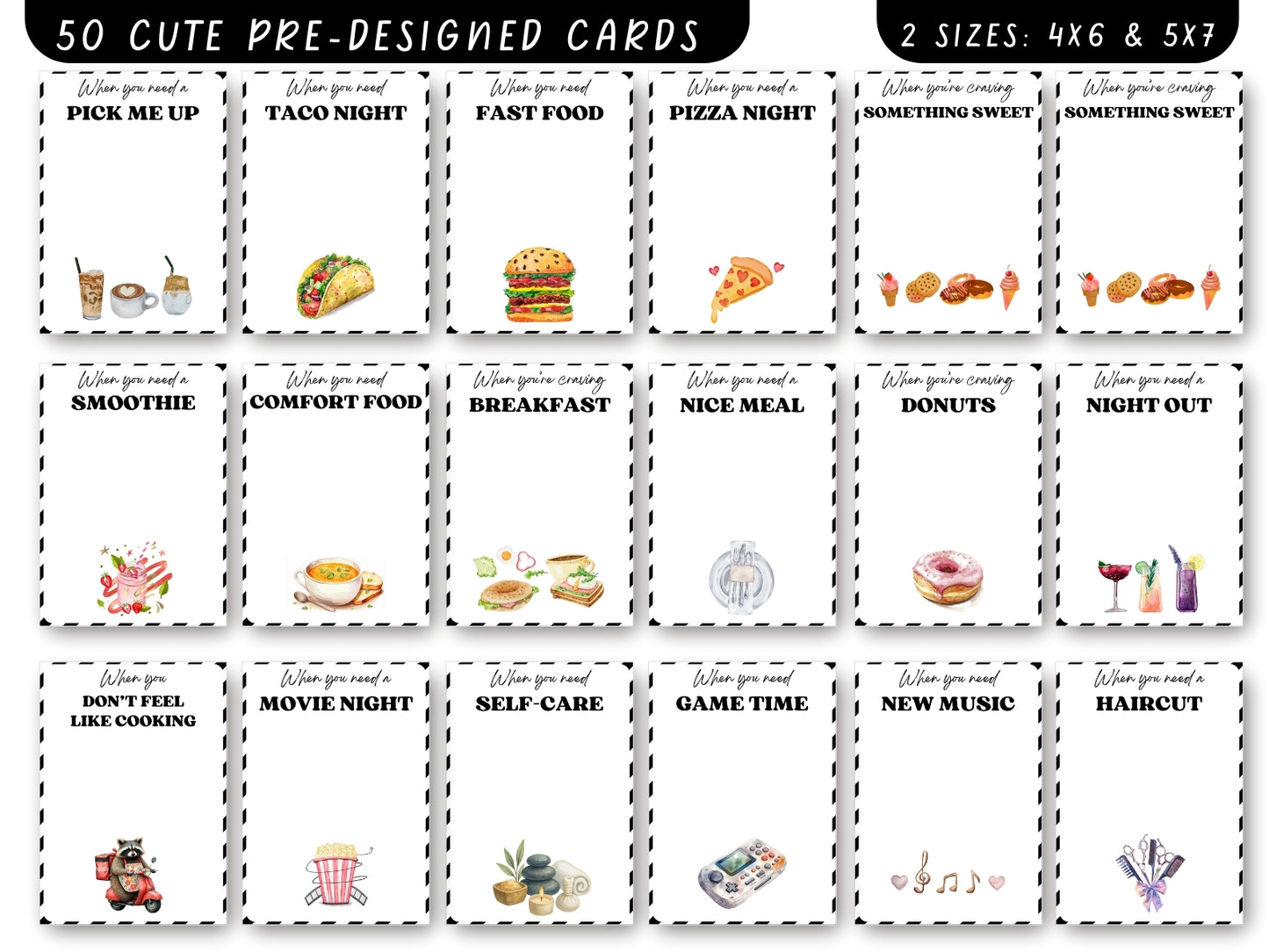 Editable & Printable Graduation Gift Card Book - 50 gift card holders + 4 covers in 2 sizes 4x6 & 5x7 (Set E)