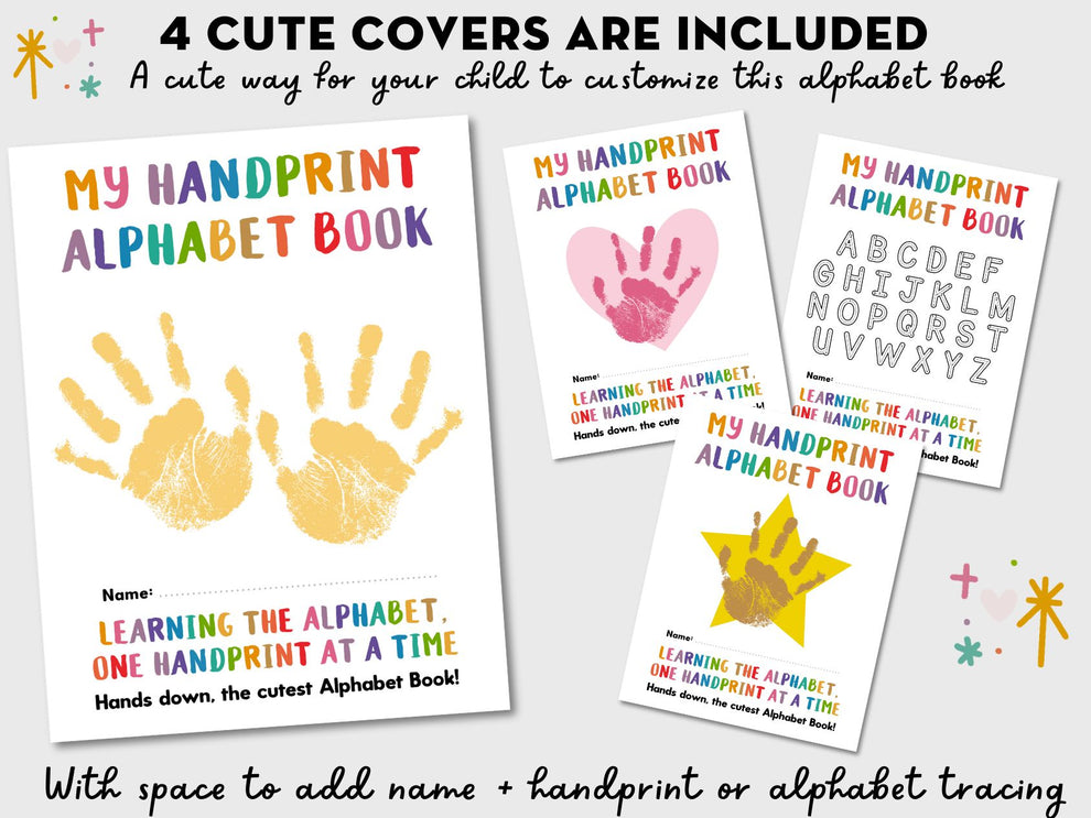 Handprint Alphabet Book - 56 PAGES – Lovely Planner
