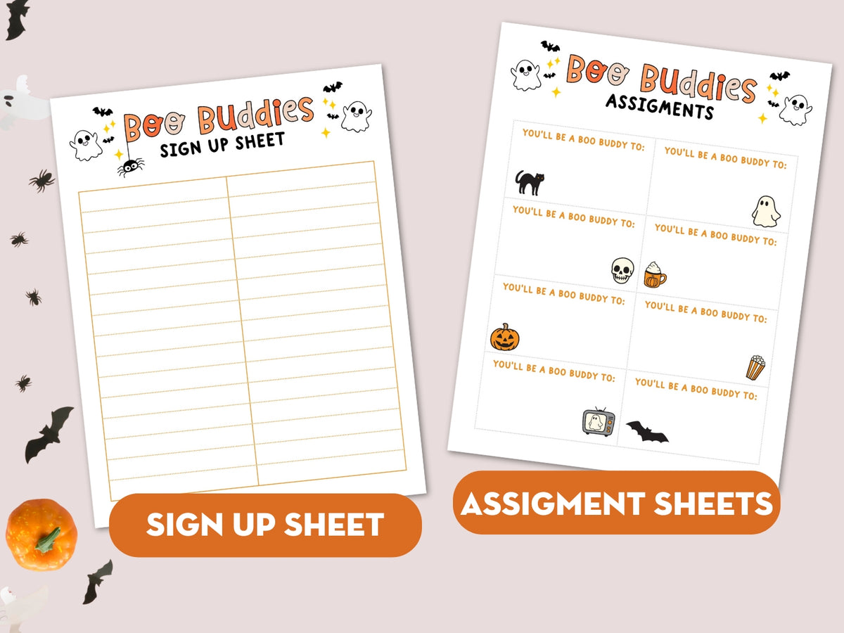 Printable Boo Buddy Questionnaire + Gift Exchange Kit