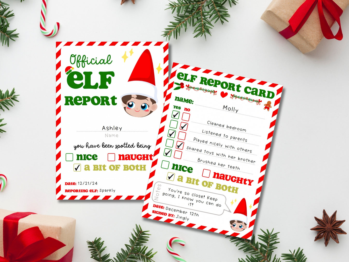 BUNDLE of 20 Elf Printable Templates: Elf Letter, Elf Adoption Certificate, Elf Report, Elf Warning, Elf Surveillance Elf Cam, Santa Letter & More!