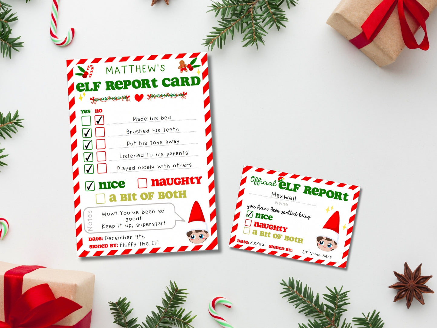 BUNDLE of 20 Elf Printable Templates: Elf Letter, Elf Adoption Certificate, Elf Report, Elf Warning, Elf Surveillance Elf Cam, Santa Letter & More!