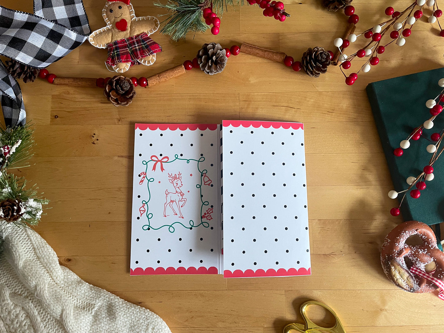 Printable Waterfall Card – Christmas Gift Card Holder (Holds 4 Gift Cards)