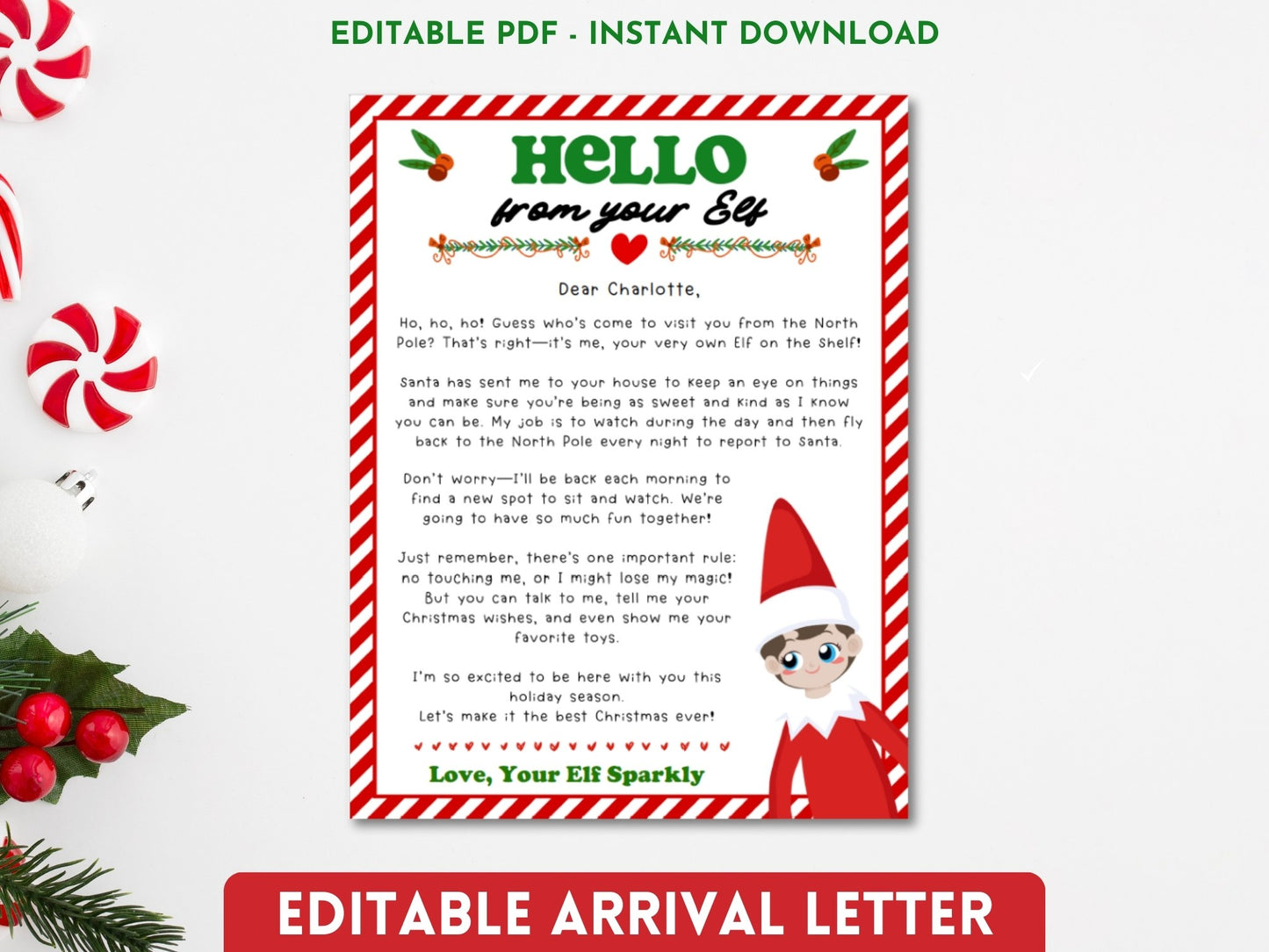 BUNDLE of 20 Elf Printable Templates: Elf Letter, Elf Adoption Certificate, Elf Report, Elf Warning, Elf Surveillance Elf Cam, Santa Letter & More!