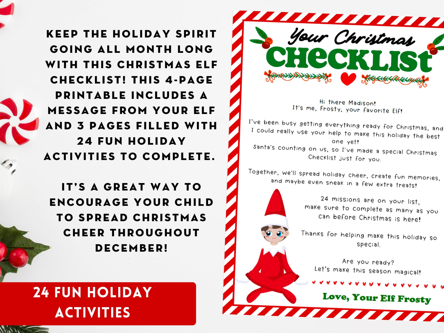 BUNDLE of 20 Elf Printable Templates: Elf Letter, Elf Adoption Certificate, Elf Report, Elf Warning, Elf Surveillance Elf Cam, Santa Letter & More!