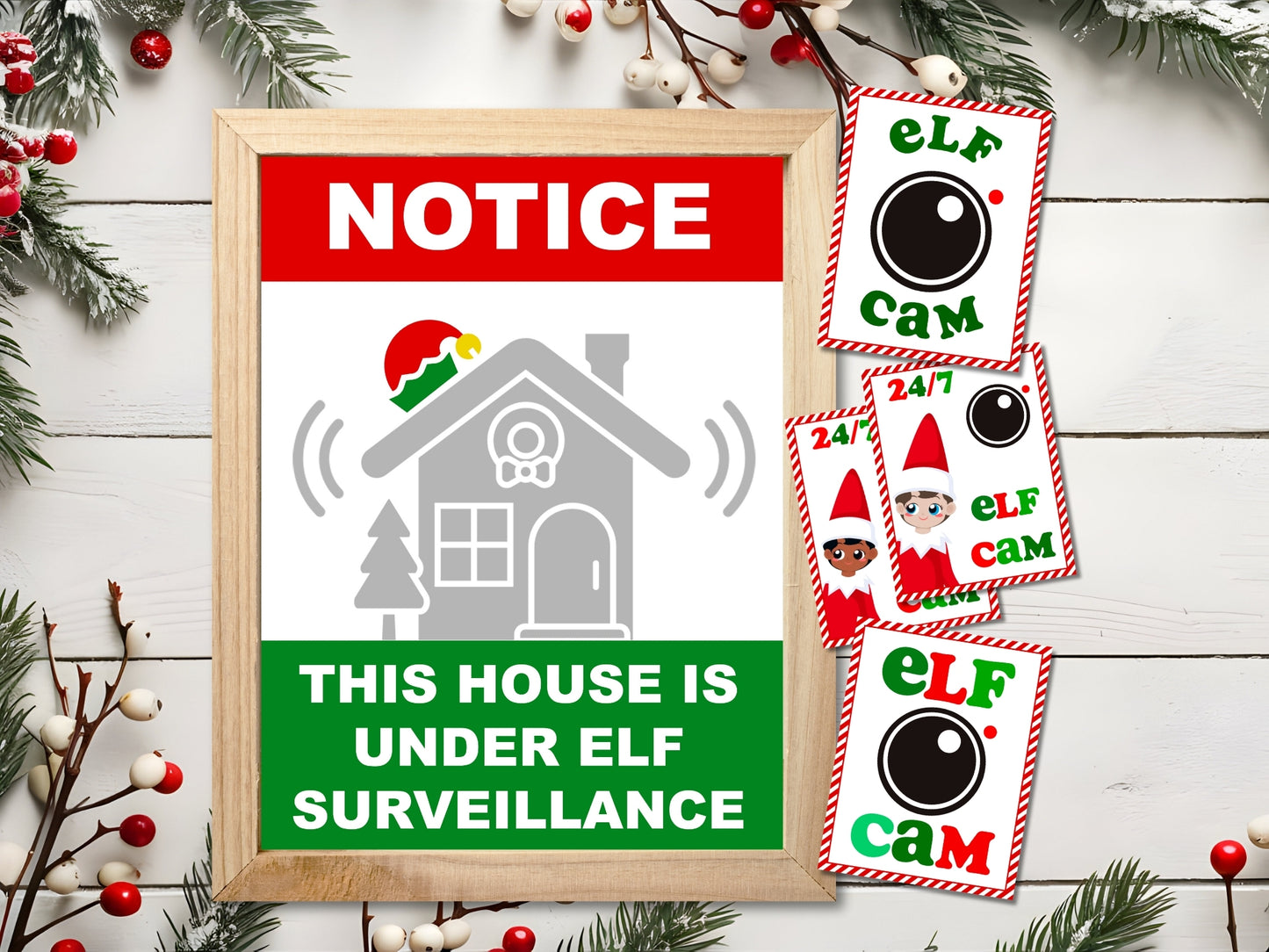 BUNDLE of 20 Elf Printable Templates: Elf Letter, Elf Adoption Certificate, Elf Report, Elf Warning, Elf Surveillance Elf Cam, Santa Letter & More!