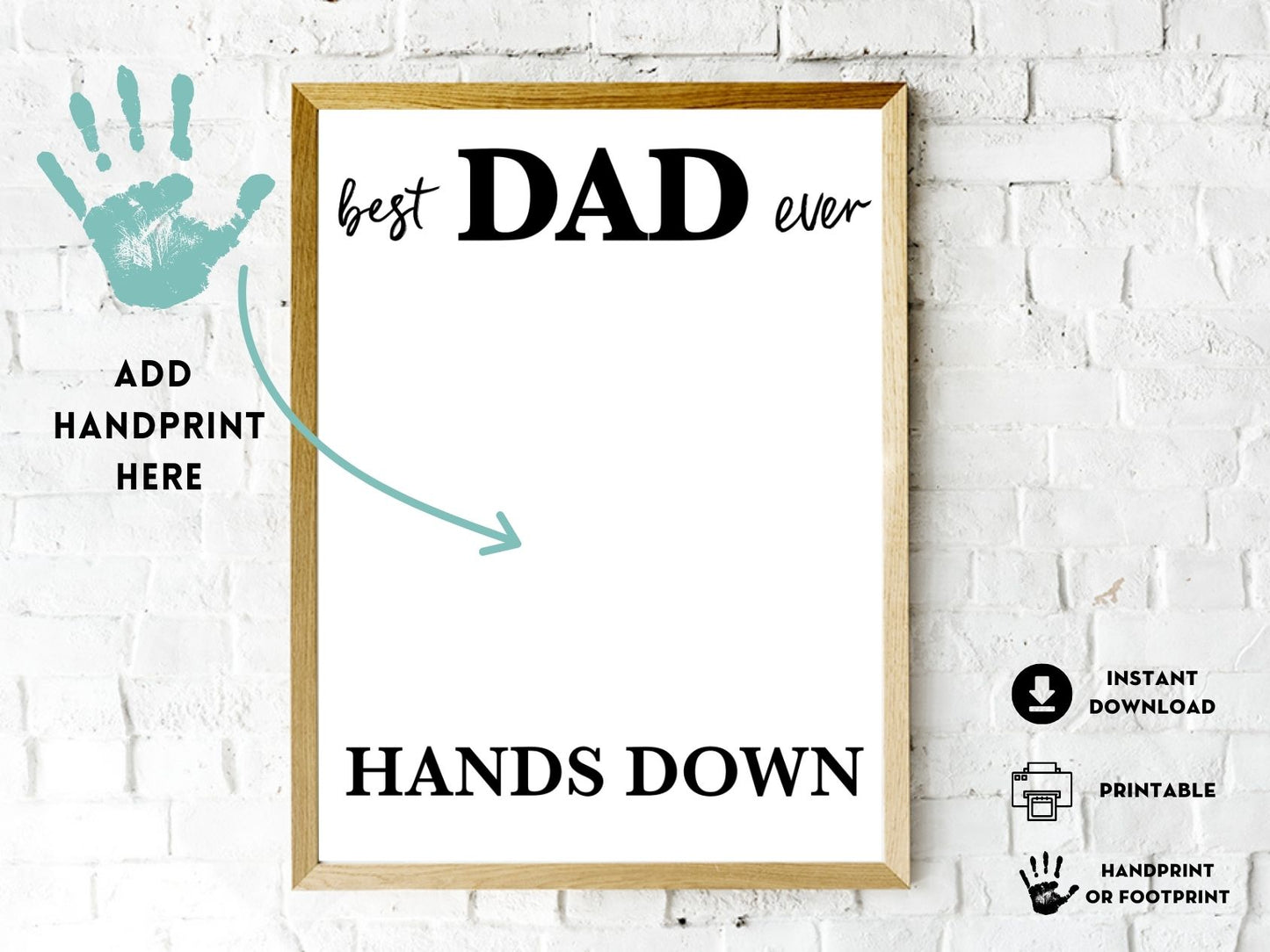 Father's Day Handprint Craft Bundle - 9 Templates