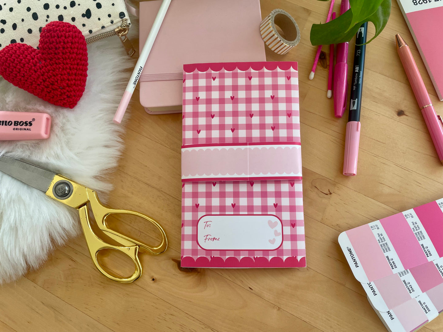 Printable Waterfall Card – Valentine's Day Gift Card Holder (Holds 4 Gift Cards)