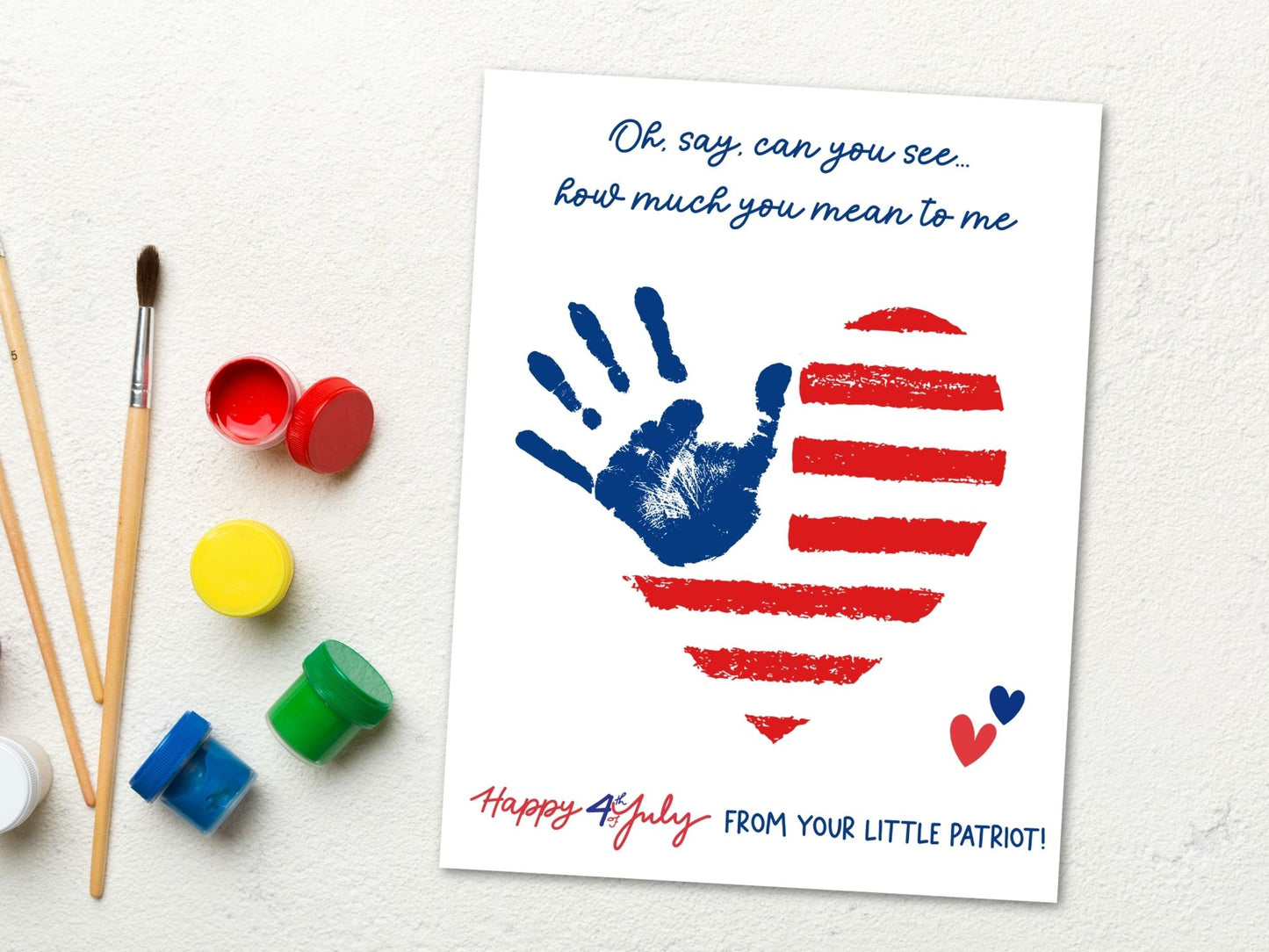 4th of July Handprint Art Bundle - 14 Templates