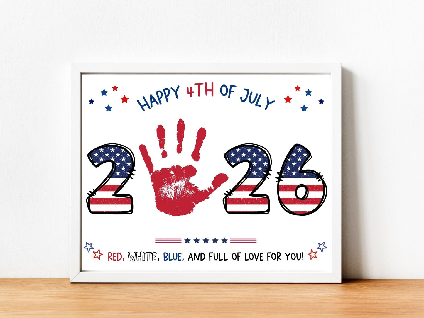 4th of July Handprint Art Bundle - 14 Templates