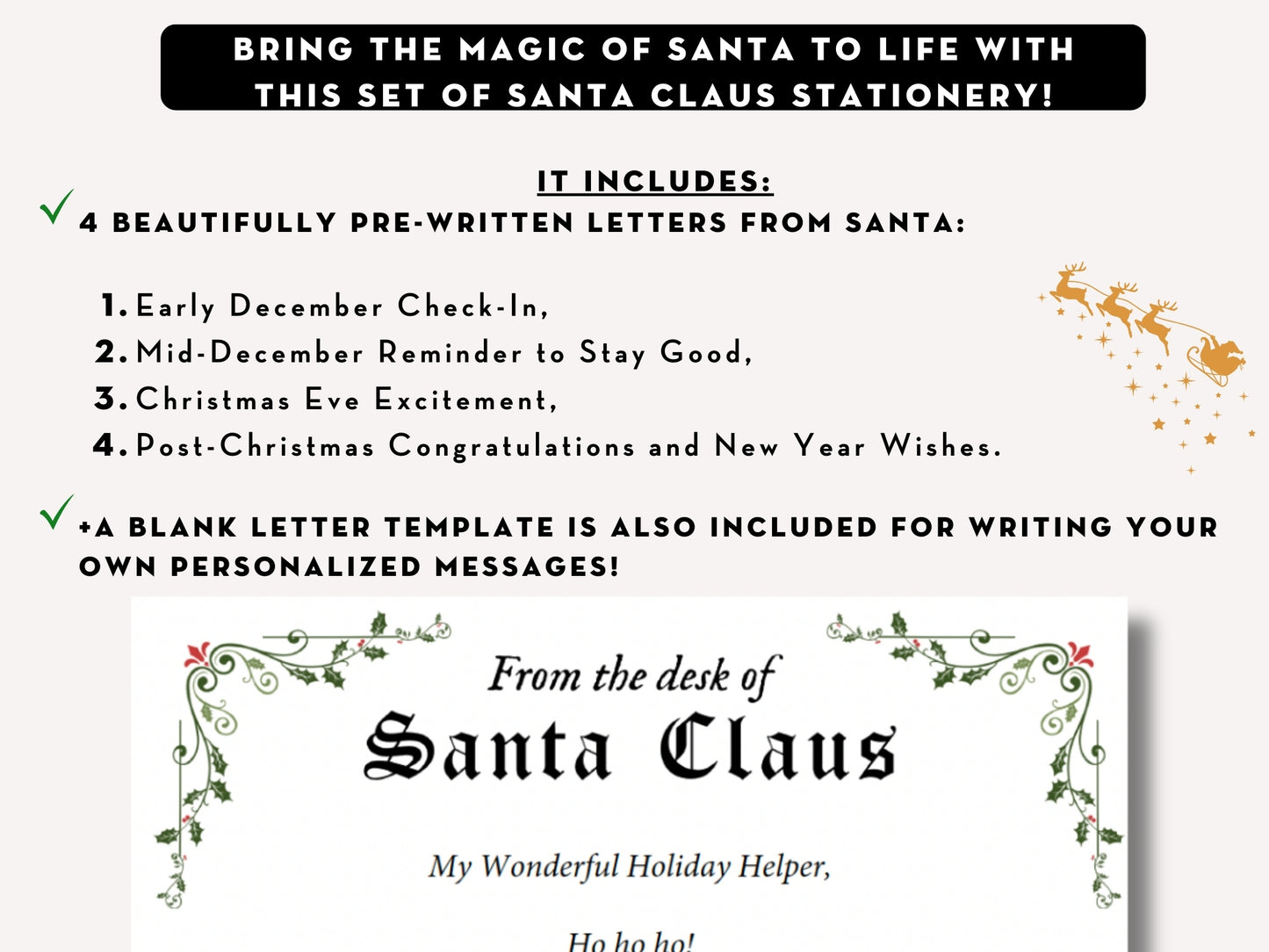 BUNDLE of 20 Elf Printable Templates: Elf Letter, Elf Adoption Certificate, Elf Report, Elf Warning, Elf Surveillance Elf Cam, Santa Letter & More!