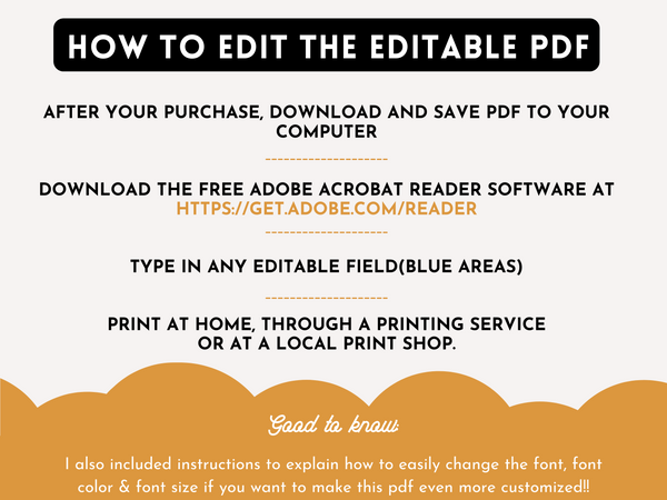 EDITABLE PDF - 2022-2023 Monthly School Calendar