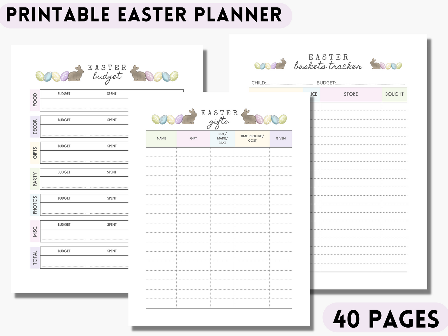 Easter Planner - Printable Planner