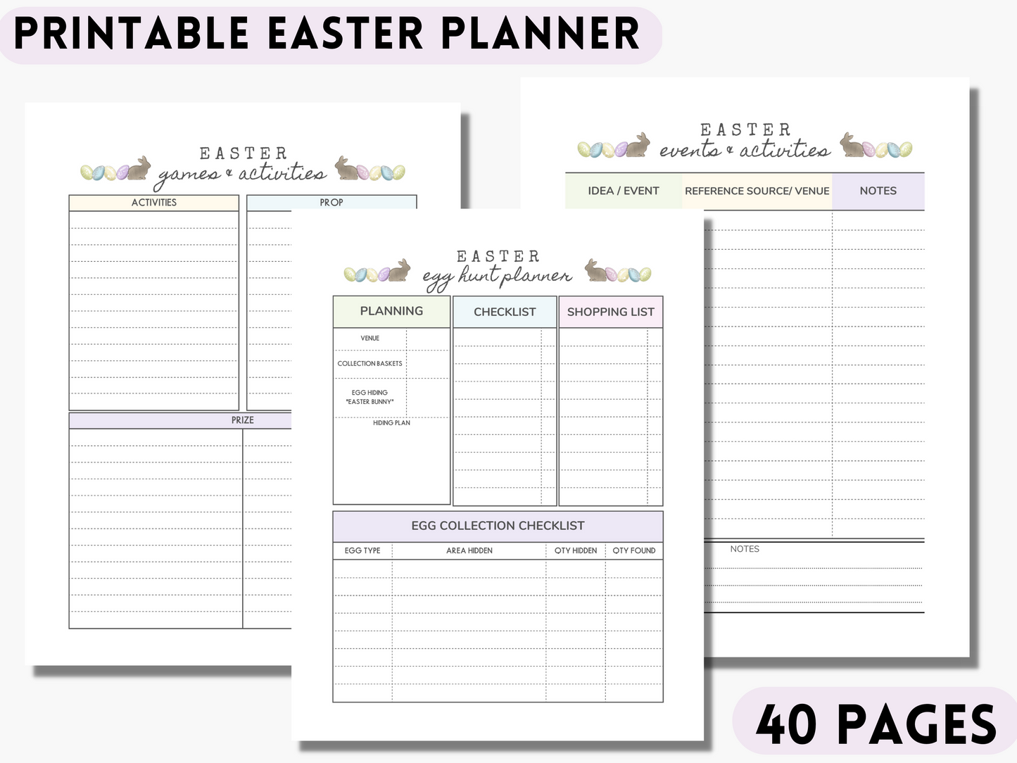 Easter Planner - Printable Planner