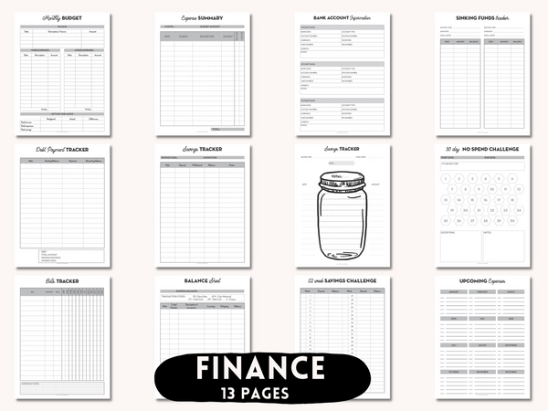 The NEW Ultimate Planner Bundle - 160 Printable Planner Inserts for A5, US Letter, Classic Happy Planner