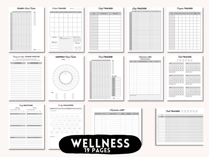 Ultimate Planner Bundle - 160 Printable Planner Inserts for A5, US Let ...