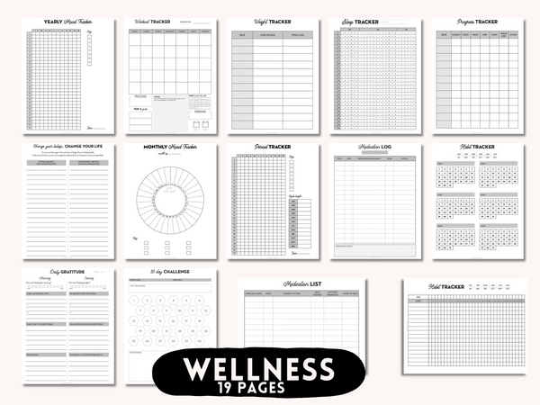 The NEW Ultimate Planner Bundle - 160 Printable Planner Inserts for A5, US Letter, Classic Happy Planner