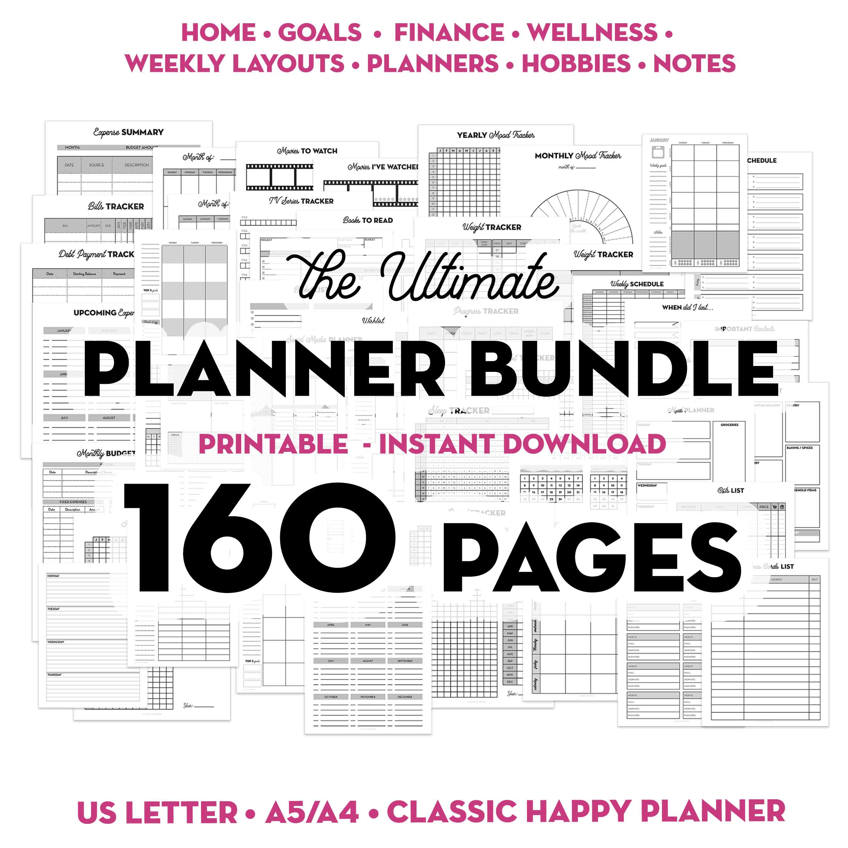 Happy Planner Bundle for online Norma