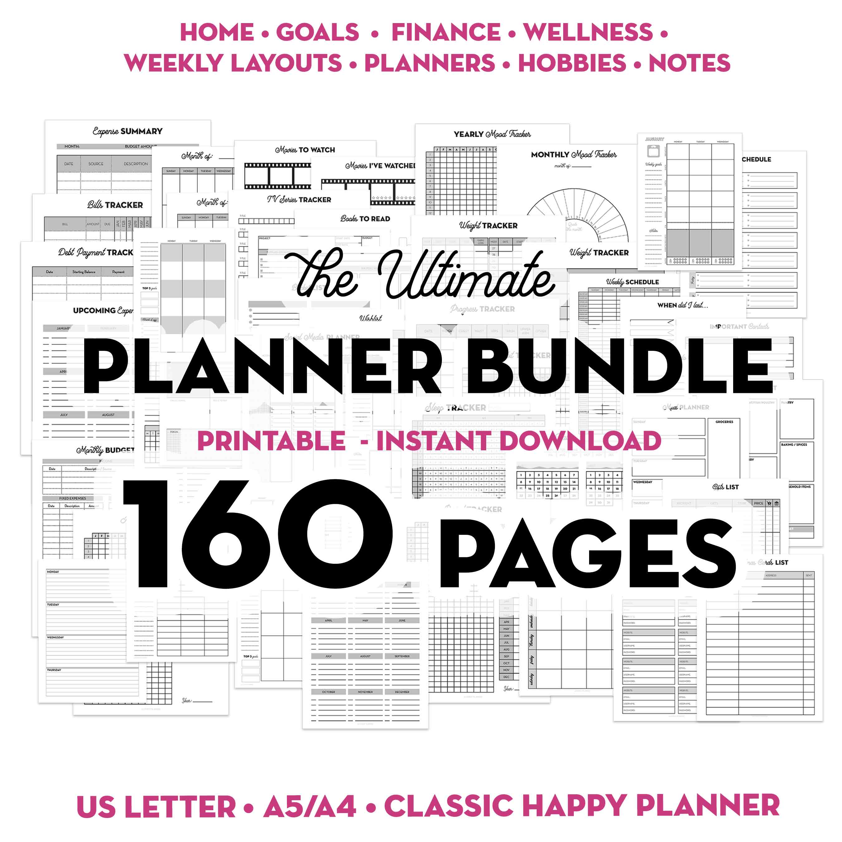 2014 Printable Planner Pages